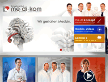 Tablet Screenshot of me-di-kom.de